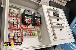 تابلوی راهاندازی بوستر پمپ در حال تولید - نمونه کارهای لیا نوین