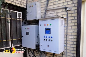 تابلو بانک خازنی دیواری از نمای دور - نمونه کارهای لیا نوین