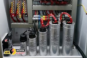 تابلو بانک خازنی و تجهیزات داخلش از نمای نزدیک - نمونه کارهای لیا نوین