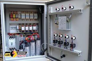 داخل تابلو بانک خازنی - نمونه کارهای لیا نوین